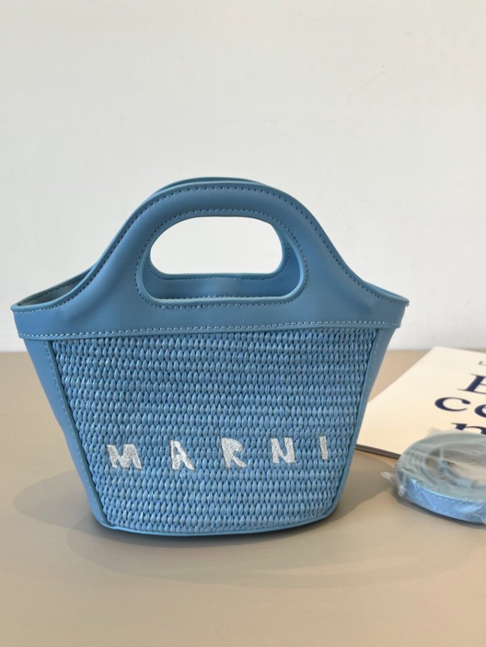 Women's Marni Woven Basket Tote Bag